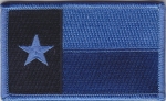 Texas TX State Flag Patch BLUE VERSION